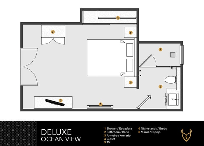Deluxe Ocean View layout