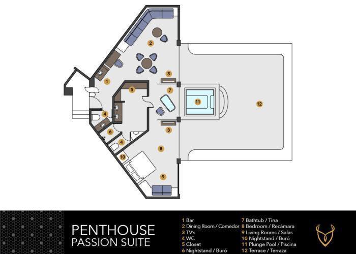 Penthouse Passion Suites with Plunge Pool